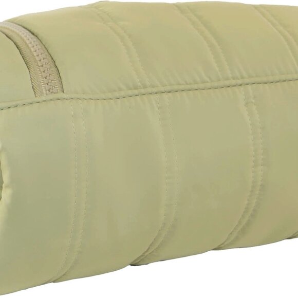 Max Studio Tubular Quilted Nylon Quilted Toiletry Dopp Kit Sage Color NWT $98 - Picture 8 of 10